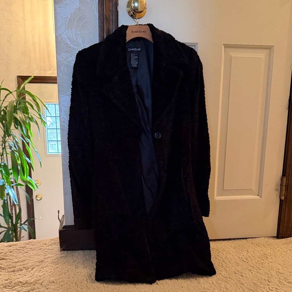 Bebe Black Teddy Jacket